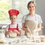 Bambini Grembiule e Cappello da Cuoco Set, Regolabile Bambino Grembiule da Cucina con 2 Tasche per Ragazze Ragazzi, Grembiuli da