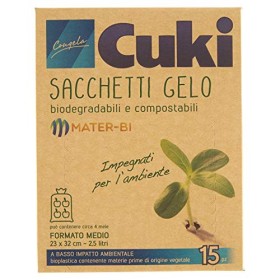 CUKI GELO SACCHETTI IN MATER-BI FORMATO MEDIO CM 23x32 15 PZ LT.2,5