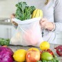 Eono by Amazon - Sacchetti Riutilizzabili In Rete Sacchetti Di Frutta e Verdura Borse Per La Spesa Traspirante, Per La Produzion