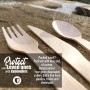 BAMBOODLERS Set di Posate in Legno Usa e Getta | 100% Naturale, Ecologico, Biodegradabile e Compostabile - Perché la Terra è f