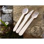 BAMBOODLERS Set di Posate in Legno Usa e Getta | 100% Naturale, Ecologico, Biodegradabile e Compostabile - Perché la Terra è f