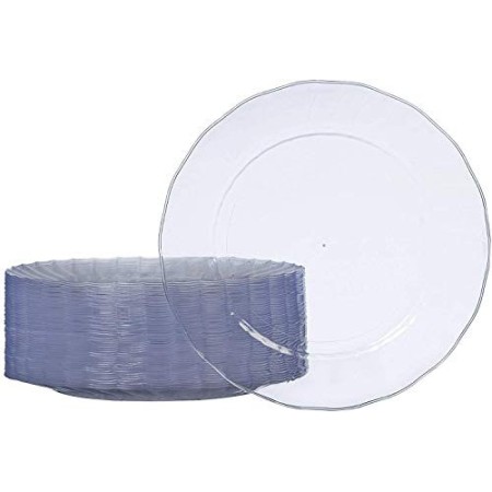 AmazonBasics - Piatti di plastica, monouso - Confezione da 50 pezzi, 26 cm