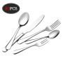 VPCOK Set Posate 30 PCS Set Posate 12 Persone Posate Acciaio Inox Posate Cucina Posate Bambini Posate da Campeggio Set di Posate