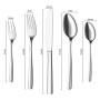 VPCOK Set Posate 30 PCS Set Posate 12 Persone Posate Acciaio Inox Posate Cucina Posate Bambini Posate da Campeggio Set di Posate