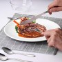 VPCOK Set Posate 30 PCS Set Posate 12 Persone Posate Acciaio Inox Posate Cucina Posate Bambini Posate da Campeggio Set di Posate