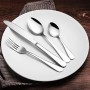 VPCOK Set Posate 30 PCS Set Posate 12 Persone Posate Acciaio Inox Posate Cucina Posate Bambini Posate da Campeggio Set di Posate