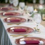 NOGJKS 170 Pezzi Articoli per la tavola di Compleanno , Piatti, Tazze, cannucce, tovaglioli, Tema Rosa e Forniture per Feste di 