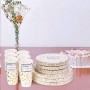 esonmus 60PCS 255,1 Gram Bicchieri di Carta + 60PCS Piatti 17,8 cm + 60PCS Set di Piatti 22,9 cm 180PCS monouso Drinkware stovig