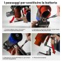 Yaber 3000mAh Batteria di Ricambio per Dyson V6 DC62 DC59 DC61 DC58 Animale DC72 DC74 Aspirapolvere Portatile con 2 Filtri 21,6 