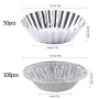 Hileyu 150 Pirottini in Alluminio USA e Getta Stampo per Crostate, Tortine, Muffin, Cupcake, Dolci, Perfetto per Matrimonio Fest