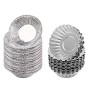 Hileyu 150 Pirottini in Alluminio USA e Getta Stampo per Crostate, Tortine, Muffin, Cupcake, Dolci, Perfetto per Matrimonio Fest