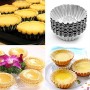 Hileyu 150 Pirottini in Alluminio USA e Getta Stampo per Crostate, Tortine, Muffin, Cupcake, Dolci, Perfetto per Matrimonio Fest