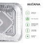 25 Extra Grande Teglie Alluminio Usa e Getta, Vaschette Monouso, Contenitori Alluminio, 37x22cm - Perfette per Cottura al Forno,