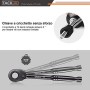 TACKLIFE,Chiave a bussola,Passare Attraverso,Set di Chiavi multifunzione,88 PCS,CR-V,Con vari accessori di design aperto, chiave