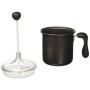 Frabosk Casalinghi 179900 Cappuccino Cream Antiaderente Viva Pentole Cucina, 0.5 Litri, Acciaio, Grigio/Nero
