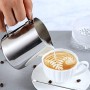 Bricco Da Latte in Acciaio INOX, Bricco Da Latte e caffè 150 ml/350ml Bricco per Latte Montalatte Schiuma di Latte Barista Cafe