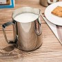 Bricco Da Latte in Acciaio INOX, Bricco Da Latte e caffè 150 ml/350ml Bricco per Latte Montalatte Schiuma di Latte Barista Cafe