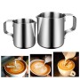 Bricco Da Latte in Acciaio INOX, Bricco Da Latte e caffè 150 ml/350ml Bricco per Latte Montalatte Schiuma di Latte Barista Cafe