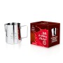 KimKing 350ml Bricco da latte Lattiera per cappuccino in Acciaio Inox Caffè Latte Art Bilance di misurazione di due lati