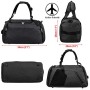 NEWHEY Borsone Palestra Borsa Sportiva con Scomparto per Scarpe Borsa da Viaggio Duffel Bag Uomo Tote Grande Impermeable 40L