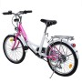 Ridgeyard 20 Pollici Bicicletta da Bambina Bici Ragazzi Ragazze per 12-16 Anni Children Bike (Rosa + Bianco)