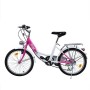 Ridgeyard 20 Pollici Bicicletta da Bambina Bici Ragazzi Ragazze per 12-16 Anni Children Bike (Rosa + Bianco)
