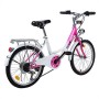 Ridgeyard 20 Pollici Bicicletta da Bambina Bici Ragazzi Ragazze per 12-16 Anni Children Bike (Rosa + Bianco)
