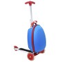 SOULONG Monopattino con Zaino, Monopattino 3 Ruote Scooter Pieghevole per Bambini, Monopattino Scooter con Borsa per Bambini, Al