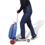 SOULONG Monopattino con Zaino, Monopattino 3 Ruote Scooter Pieghevole per Bambini, Monopattino Scooter con Borsa per Bambini, Al