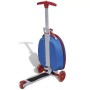 SOULONG Monopattino con Zaino, Monopattino 3 Ruote Scooter Pieghevole per Bambini, Monopattino Scooter con Borsa per Bambini, Al