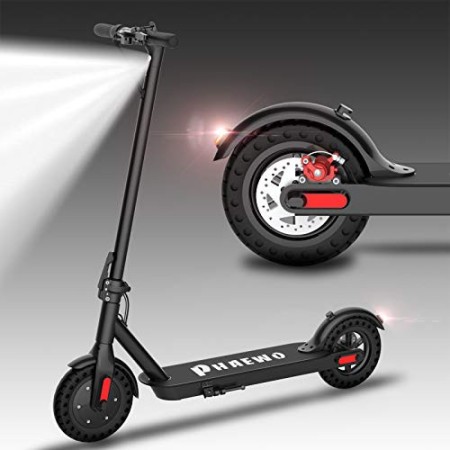 Monopattini elettrici Adulti, Potente Motore Elettrico da 350 W, Display LCD, Pneumatici Solidi da 8,5 Pollici, Velocità Massim
