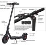 Monopattini elettrici Adulti, Potente Motore Elettrico da 350 W, Display LCD, Pneumatici Solidi da 8,5 Pollici, Velocità Massim