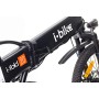 i-Bike I- Fold 20, Bicicletta Ripiegabile Elettrica con Pedalata Assistita Uomo, Ruote da 20”, Nero