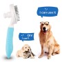 MENNYO Spazzola per Cani Gatti, Toelettatura Professionale per Pelo Lungo/Corto, Accessori Gatto Cane Autopulente - Elimina Il 9