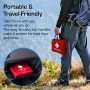 Kit di Primo Soccorso Premium 220 Pezzi. Include Kit Lavaggio Oculare, 2 x Ghiaccio Pronto Uso e Coperta di Emergenza. Per Casa,