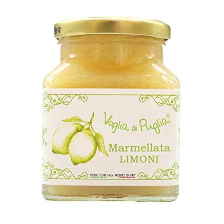Marmellata di Limoni Voglia Di Puglia 340 grammi 100% Made In Italy