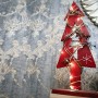 30 cm rosso albero LED tavolo centrotavola Natale vacanza casa decorazione con 20 LED bianco caldo