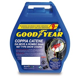 Goodyear 77907 "G9", Catene neve auto 9 mm, Misura 090, Omologate TUV e GS Onorm