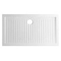 Ogomondo Cabina Doccia Slide 3 Lati Cristallo Temprato Trasparente 100x80x80 + Piatto Doccia Porcellana h6,5cm
