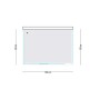 Ogomondo Cabina Doccia Slide 3 Lati Cristallo Temprato Trasparente 100x80x80 + Piatto Doccia Porcellana h6,5cm