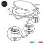 Ogomondo Sedile Wc MDF Bianco Universale Sedix Plus con 2 coppie di cerniere cromo in dotazione come ricambio