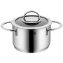 WMF Pentole Set 4 Pezzi Pentole Casseruola Vignola Rivestito Vetro Cromargan in Acciaio Inox Lucido Rivestimento Antiaderente L