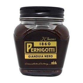Pernigotti, Crema Gianduia Nero, Crema Spalmabile con il 30% di Nocciole e il 14% di Cacao, Senza Olio di Palma, Senza Glutine, 