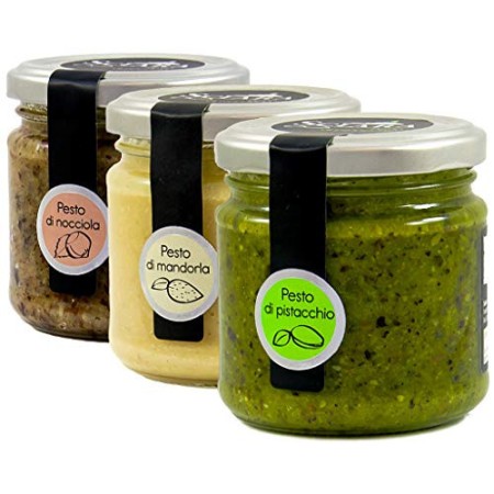 SCIARA - Kit degustazione 3 pz Pesti - Tris di Pesti di Pistacchio, Mandorla e Nocciola. Per i palati più golosi una selezione 