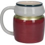 KitchenCraft The Nutcracker Collection - Set di 4 tazze natalizie, a forma di boccale, colore: Dolomite, colore: Rosso