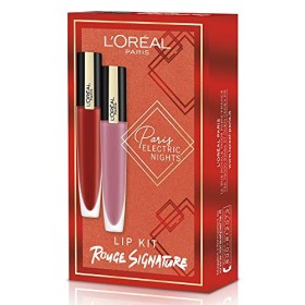 L'Oréal Paris Makeup Cofanetto Idea Regalo Donna, 2 Tinte Labbra Lunga Tenuta Rouge Signature, 115 I'm Worth It, 105 I Rule