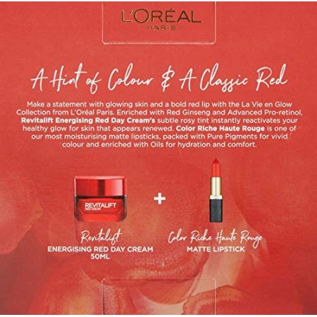 L'Oréal Paris - Set regalo per donna idratante e rossetto