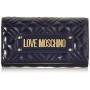 Love Moschino PORTAF.Quilted Nappa PU, Portafogli Donna, Navy, Normale