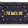 Love Moschino PORTAF.Quilted Nappa PU, Portafogli Donna, Navy, Normale