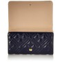 Love Moschino PORTAF.Quilted Nappa PU, Portafogli Donna, Navy, Normale